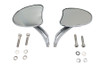 V-Twin - 34-1598 - Mini Tapered Mirror Set with Short Slotted Stem