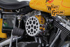 V-Twin - 34-1618 - Chrome Wyatt Gatling Air Cleaner Assembly - Fits 1993-2007 Harley-Davidson FXST, FXD