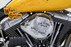 V-Twin - 34-1625 - Chrome Wyatt Gatling Air Cleaner Assembly - Fits 1993-2007 Harley-Davidson FXST, FXD