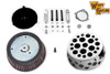 V-Twin - 34-1742 - Swiss Cheese Air Cleaner Kit Chrome