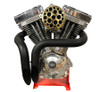 V-Twin - 34-1784 - Wyatt Gatling Brass Drilled CV Air Cleaner