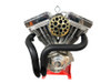 V-Twin - 34-1784 - Wyatt Gatling Brass Drilled CV Air Cleaner