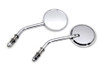 V-Twin - 34-1830 - Mini Round Mirror Set Chrome