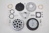 V-Twin - 34-1847 - Chrome Wyatt Gatling Air Cleaner Assembly