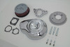 V-Twin - 34-1862 - Chrome Wyatt Gatling Air Cleaner Assembly