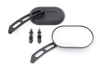 V-Twin - 34-1963 - Oblong Mirror Set Black Billet