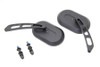 V-Twin - 34-1963 - Oblong Mirror Set Black Billet