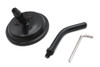 V-Twin - 34-2029 - 3 inch Round Mini Mirror Top Triple Tree Mount Black