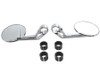 V-Twin - 34-2145 - Wyatt Gatling Round Mirror Set Chrome