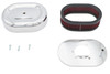 V-Twin - 34-2771 - Mini Oval Air Cleaner Kit Chrome For CV Carburetors