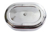 V-Twin - 34-2772 - Mini Oval Air Cleaner Kit Chrome For Bendix Carburetors