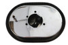 V-Twin - 34-2772 - Mini Oval Air Cleaner Kit Chrome For Bendix Carburetors