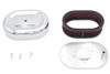 V-Twin - 34-2773 - Mini Oval Air Cleaner Kit Chrome For Shorty Carburetors