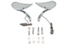 V-Twin - 34-8220 - Billet Teardrop Mirror Set