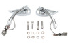V-Twin - 34-8220 - Billet Teardrop Mirror Set