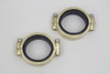 V-Twin - 35-0192 - Brass Intake Manifold Clamp Set - Fits 1978-1984 Harley-Davidson XL, FL, FX