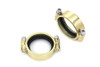 V-Twin - 35-0193 - Brass Intake Manifold Clamp Set - Fits 1971-1977 Harley-Davidson FX, 1955-1977 FL, 1957-1977 XL