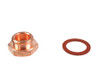 V-Twin - 35-0250 - Copper Linkert Carburetor Float Bowl Cap - Fits 1941-1965 Harley-Davidson FL