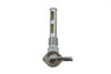V-Twin - 35-0405 - Petcock Right Outlet Chrome - Fits 1971-1974 Harley-Davidson FX, 1955-1974 XL, 1965-1974 FL