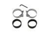 V-Twin - 35-0410 - Chrome Intake Manifold Clamp Set