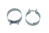 V-Twin - 35-0440 - Replica Zinc Intake Manifold Clamp Set - Fits 1978-1984 Harley-Davidson XL, FL, FX