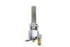 V-Twin - 35-0686 - Sifton Chrome Hex Petcock Down Facing with Nut
