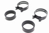 V-Twin - 35-0709 - Black Intake Manifold Clamp Set - Fits 1978-1984 Harley-Davidson XL, FL, FX