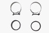 V-Twin - 35-0709 - Black Intake Manifold Clamp Set - Fits 1978-1984 Harley-Davidson XL, FL, FX