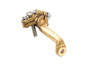 V-Twin - 35-0795 - Brass Linkert Carburetor Throttle Lever - Fits 1937-1948 Harley-Davidson UL, 1937-1952 WL, 1936-1956 G