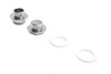 V-Twin - 35-0891 - Petcock Adapter Set Chrome - Fits 1995-2001 Harley-Davidson FLT, FLHT