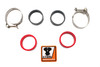 V-Twin - 35-1384 - Stainless Steel Intake Manifold Clamp Kit - Fits 1978-1985 Harley-Davidson XL, 1978-1984 FL