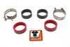 V-Twin - 35-1384 - Stainless Steel Intake Manifold Clamp Kit - Fits 1978-1985 Harley-Davidson XL, 1978-1984 FL