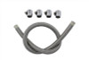 V-Twin - 35-9170 - Braided Fuel Line Kit Stainless Steel