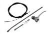 V-Twin - 36-0416 - Brake Cable and Fitting Kit Zicad Plated