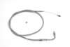 V-Twin - 36-0737 - 39 inch Braided Stainless Steel Idle Cable