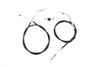 V-Twin - 36-0863 - Black Throttle and Idle Cable Set with 44.81 inch Casing - Fits 1984-1989 Harley-Davidson FXST, 1981-1989 XL, 1981-1984 FLH, 1986-1989 FLST, 1981-1984 FX