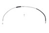 V-Twin - 36-0865 - 64.75 inch Braided Stainless Steel Clutch Cable - Fits 2007-2017 Harley-Davidson FLST, FXST