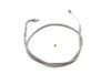 V-Twin - 36-1515 - 42.875 inch Braided Stainless Steel Idle Cable