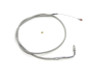 V-Twin - 36-1519 - 43.25 inch Braided Stainless Steel Idle Cable