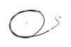 V-Twin - 36-2505 - 33.5 inch Black Throttle Cable 90  Elbow Fitting