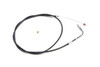 V-Twin - 36-2507 - 41.5 inch Black Throttle Cable 90  Elbow Fitting