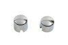 V-Twin - 37-0041 - Chrome Rear Axle Nut Cover Set