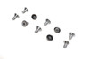 V-Twin - 37-0153 - Allen Flat Head Screws Chrome 1/4 inch x 1/2 inch