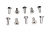 V-Twin - 37-0155 - Allen Flat Head Screws Chrome 1/4 inch x 3/4 inch