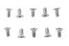 V-Twin - 37-0165 - Allen Flat Head Screws Chrome 5/16 inch x 3/4 inch