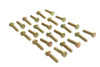 V-Twin - 37-0631 - Hex Cap Bolts Zinc 1/4 inch x 1 inch