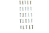 V-Twin - 37-0648 - Hex Cap Bolts Zinc 3/8 inch X 1-1/4 inch