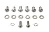 V-Twin - 37-0808 - Headlamp Cowl Screw Kit Stainless Steel - Fits 1960-1984 Harley-Davidson FL