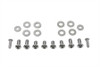 V-Twin - 37-0815 - Headlamp Cowl Screw Kit Brushed Chrome - Fits 1960-1984 Harley-Davidson FL