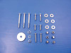 V-Twin - 37-0952 - Chrome Engine Mount Bolt Set - Fits 1989-1999 Harley-Davidson FLT, 1989-1994 FXR